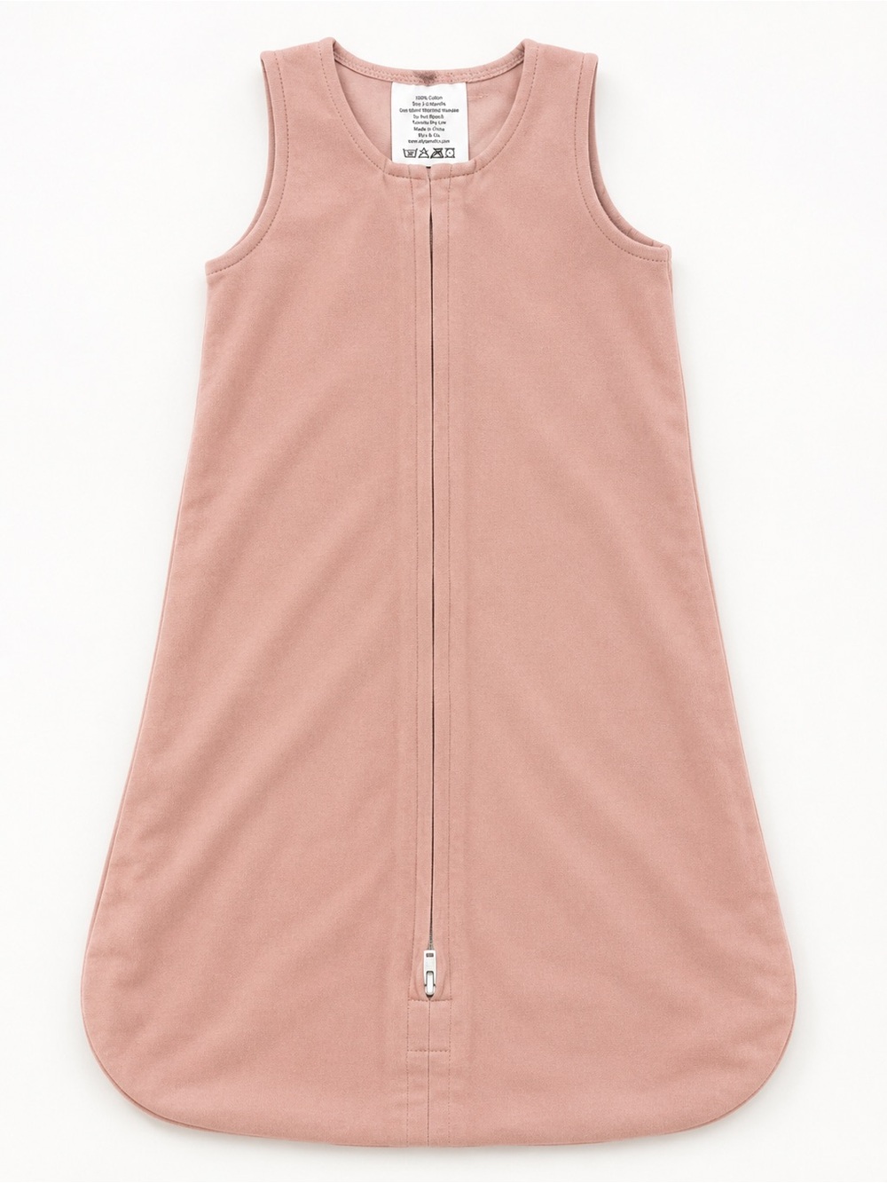 NWOT Sleeveless Pink Kids Sleep Sack - Soft Zip Front Pajama